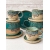 Komplet ceramiczny MARITIME MANDALA (kubek 330 ml + talerzyk 14 cm)