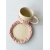 Komplet ceramiczny KWIATKI (kubek 180 ml + talerzyk 13 cm)