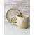 Komplet ceramiczny WHITE LACE (kubek 400 ml + talerzyk 14 cm)