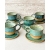 Komplet ceramiczny SEA DOTS (kubek 310 ml + talerzyk 13,5 cm)
