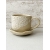 Komplet ceramiczny WHITE LACE (kubek 340 ml + talerzyk 11,5 cm)