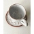 Komplet ceramiczny WHITE ROSE (kubek 330 ml + talerzyk 13 cm)