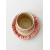 Komplet ceramiczny KWIATKI (czarka 240 ml + talerzyk 12.5 cm)
