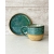 Komplet ceramiczny SEA DOTS (kubek 310 ml + talerzyk 13,5 cm)