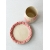 Komplet ceramiczny KWIATKI (czarka 240 ml + talerzyk 12.5 cm)