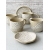 Komplet ceramiczny WHITE LACE (kubek 400 ml + talerzyk 14 cm)