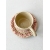 Komplet ceramiczny KWIATKI (kubek 180 ml + talerzyk 13 cm)