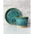 Komplet ceramiczny SEA DOTS (kubek 320 ml + talerzyk 15 cm)
