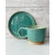Komplet ceramiczny AQUA DOTS (kubek 340 ml + talerzyk 15 cm)