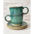 Komplet ceramiczny SEA DOTS (kubek 320 ml + talerzyk 15 cm)