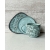 Zestaw ceramiczny BLUE ROSE (kubek 350 ml + talerzyk 13,5 cm + talerz 18 cm x 16 cm)