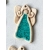 Ceramiczna zawieszka choinkowa ANIOŁEK TURKUSOWY