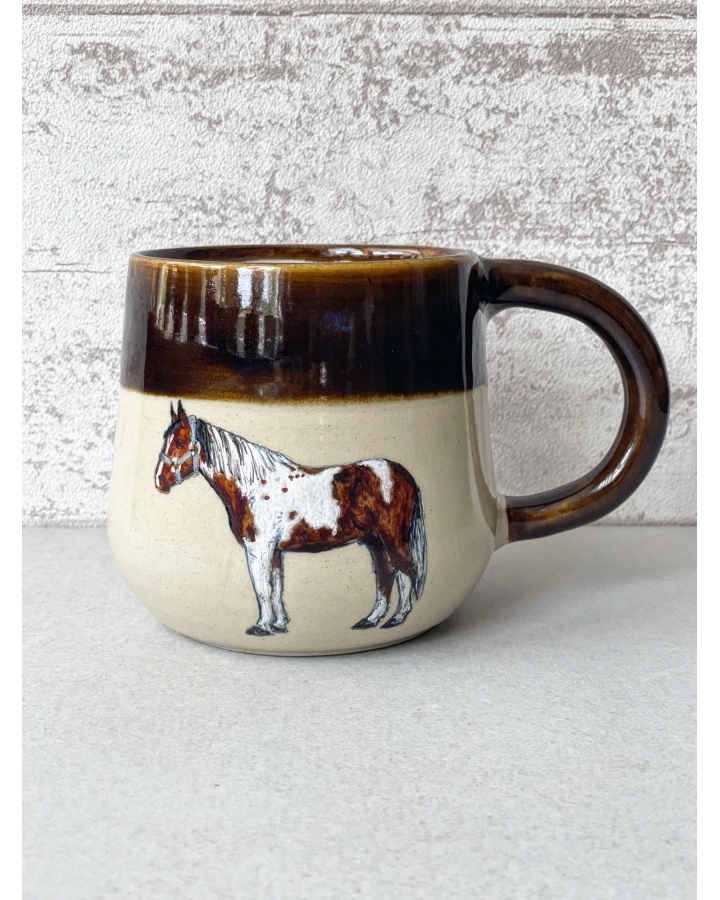 Kubek ceramiczny KOŃ 540 ml