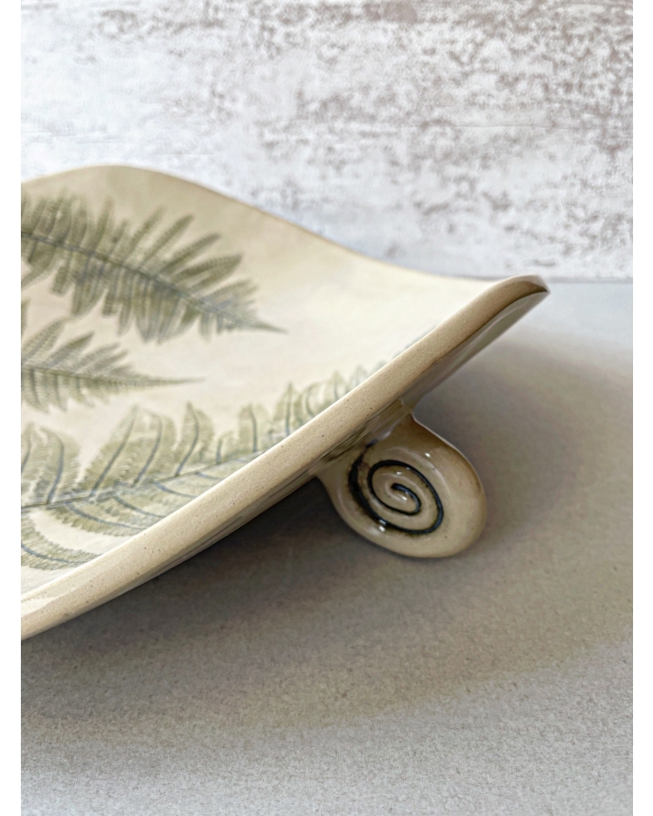 Patera/miska ceramiczna PAPROTKA