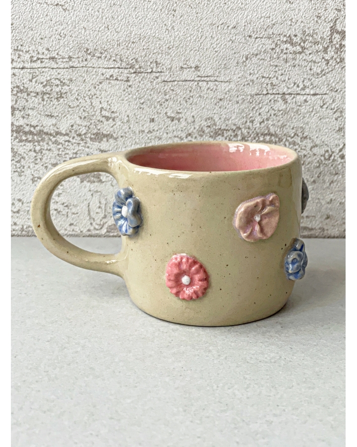 Kubek ceramiczny KWIATKI 175 ml