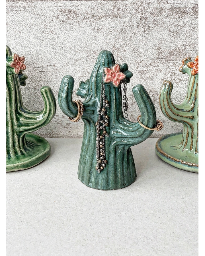 Ceramiczny KAKTUS na biżuterię