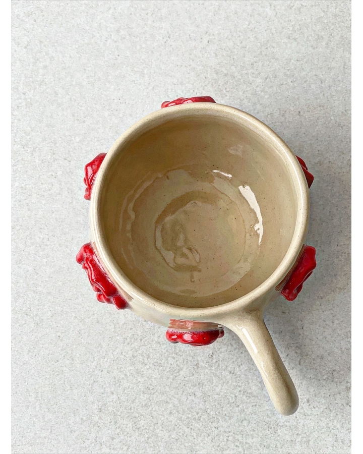 Kubek ceramiczny RÓŻE 220 ml