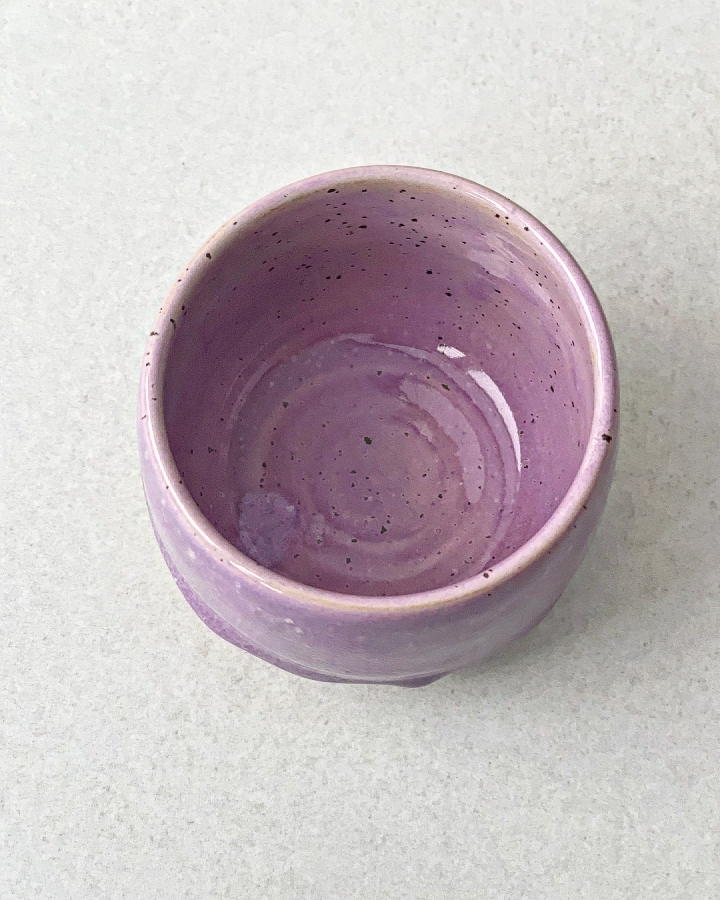 Czarka ceramiczna PURPLE DOTS 190 ml