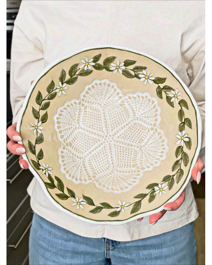 Miska ceramiczna KWIATKI