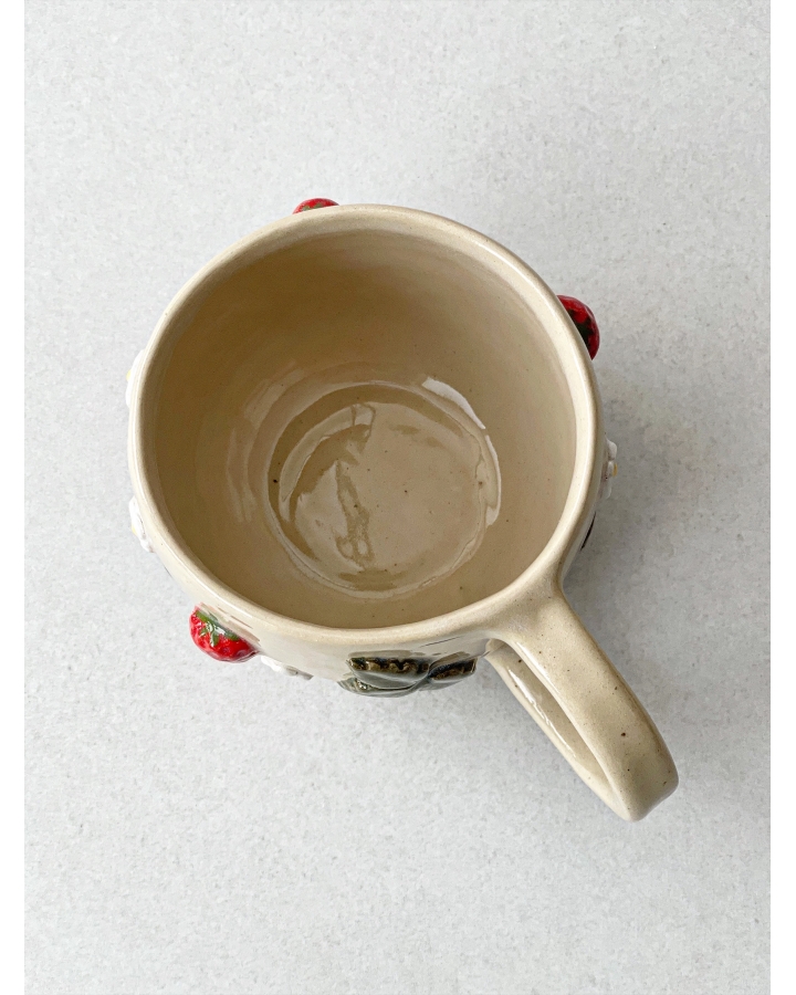 Kubek ceramiczny POZIOMKI 330 ml