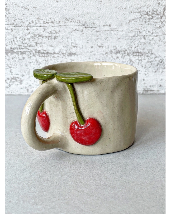Kubek ceramiczny WIŚNIE 250 ml