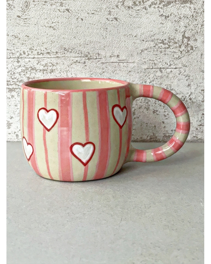 Kubek ceramiczny HEARTS 350 ml