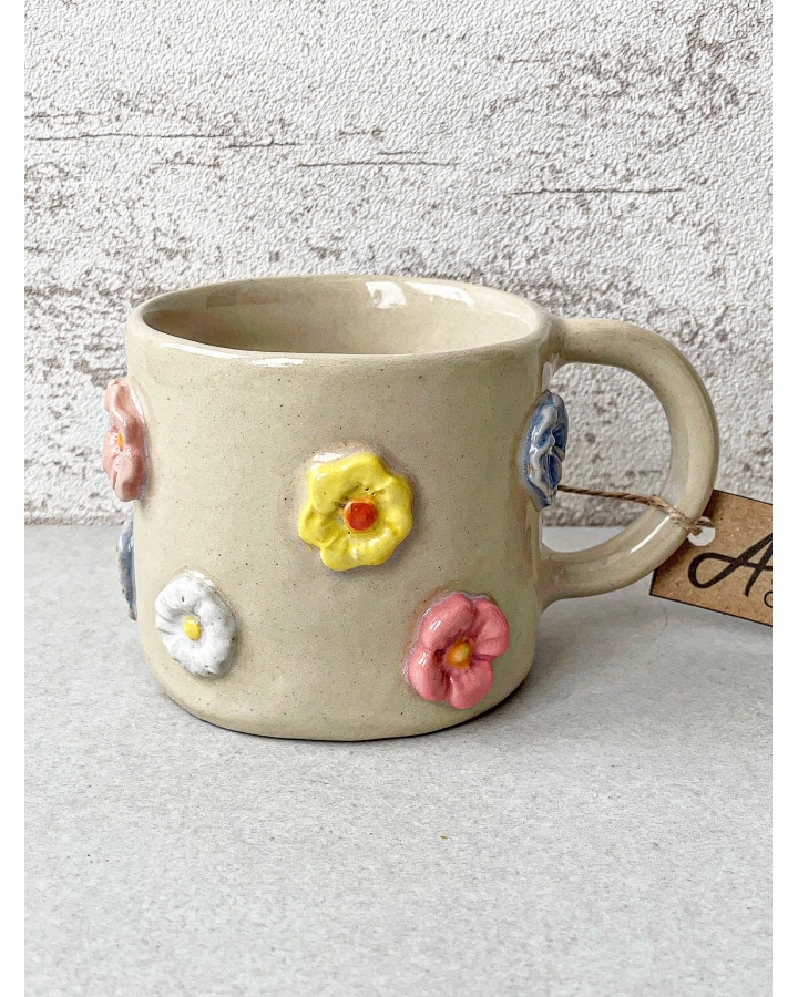 Kubek ceramiczny KWIATKI 200 ml