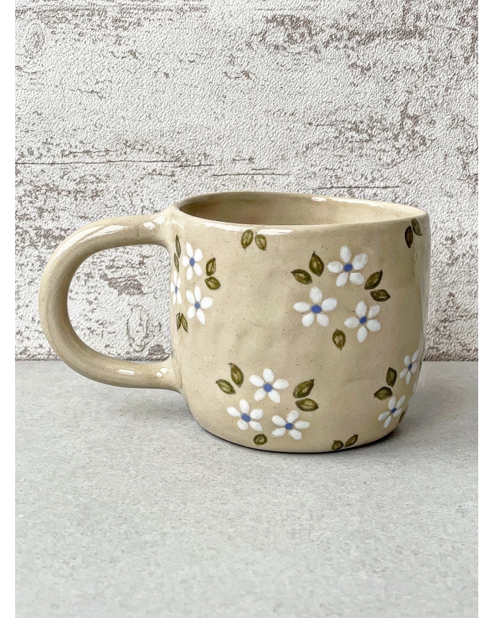 Kubek ceramiczny KWIATKI 380 ml