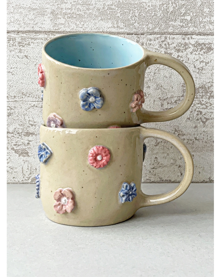 Kubek ceramiczny KWIATKI 330 ml