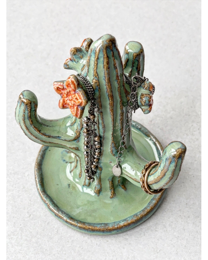 Ceramiczny KAKTUS na biżuterię