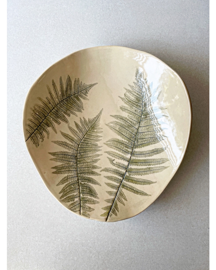 Patera/miska ceramiczna PAPROTKA