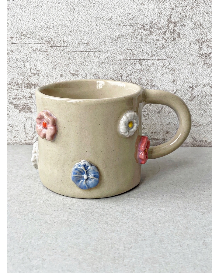 Kubek ceramiczny KWIATKI 200 ml