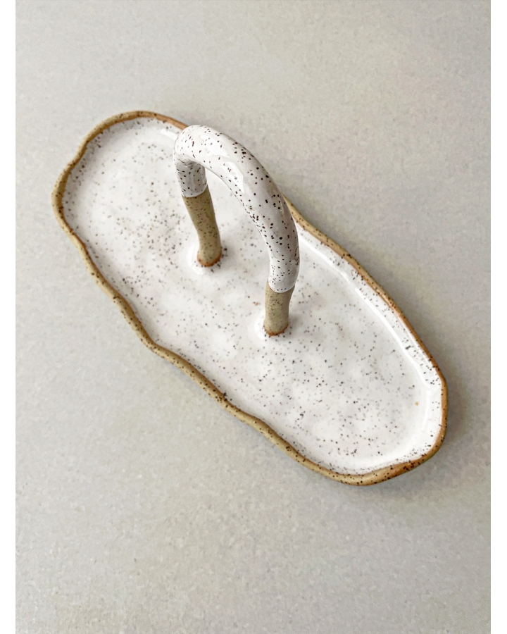 Patera ceramiczna WHITE DOTS