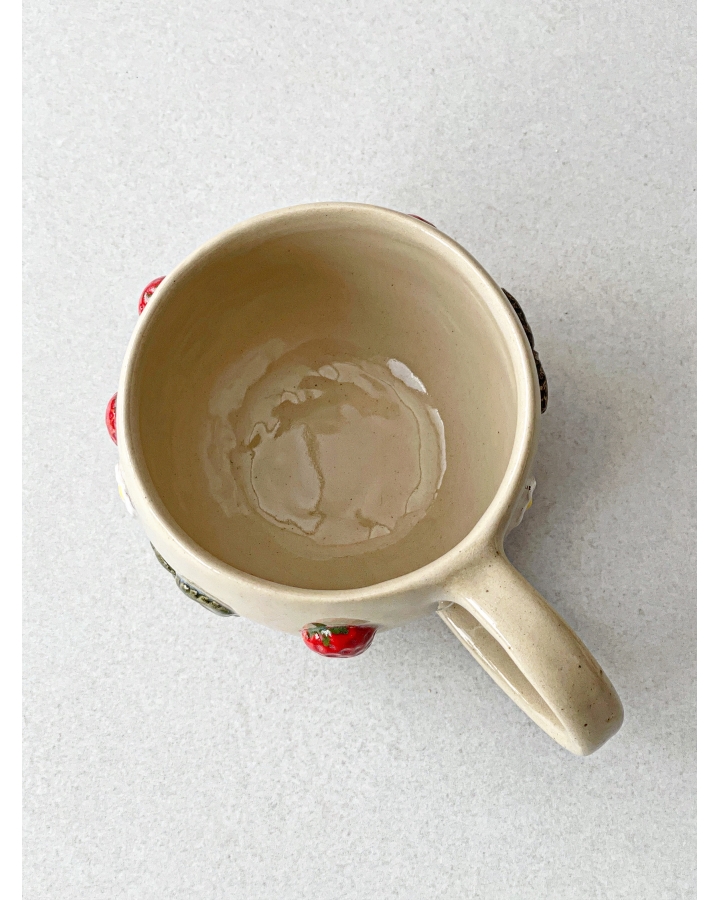 Kubek ceramiczny POZIOMKI 280 ml