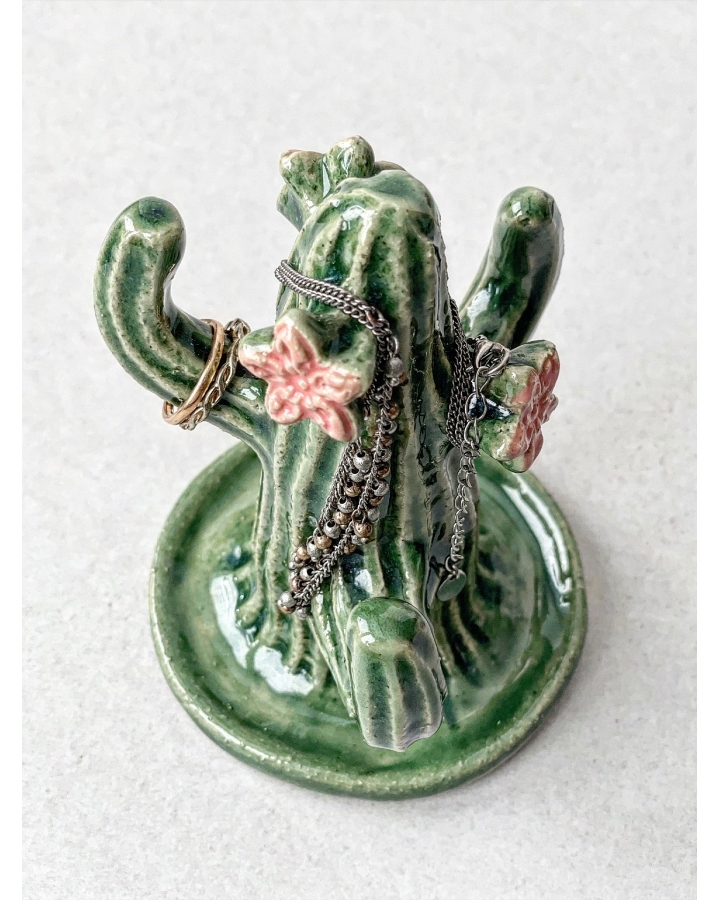 Ceramiczny KAKTUS na biżuterię