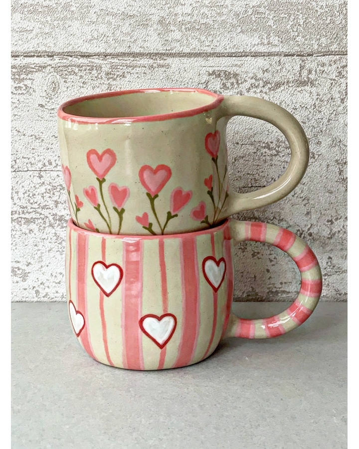 Kubek ceramiczny HEARTS 350 ml