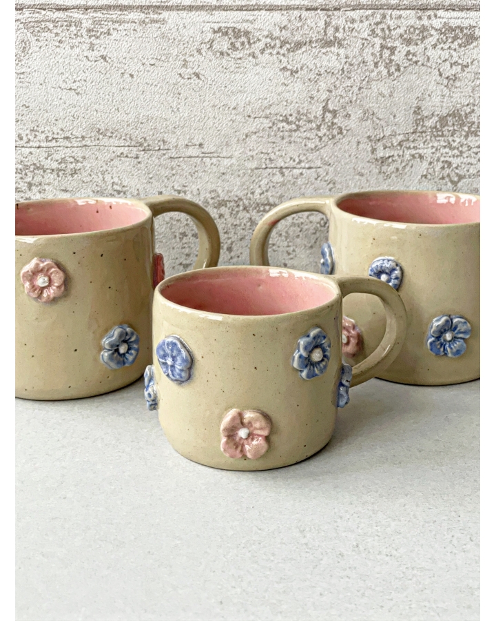 Kubek ceramiczny KWIATKI 330 ml