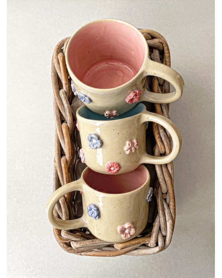 Kubek ceramiczny KWIATKI 330 ml