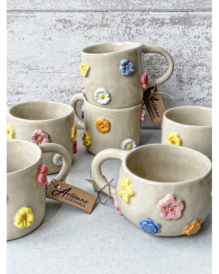 Kubek ceramiczny KWIATKI 200 ml