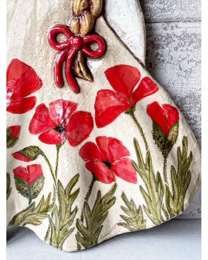 Ceramiczny ANIOŁ MAKI do zawieszenia