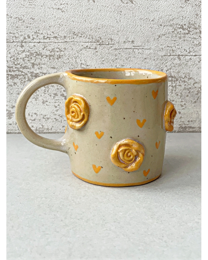 Kubek ceramiczny RÓŻE 210 ml
