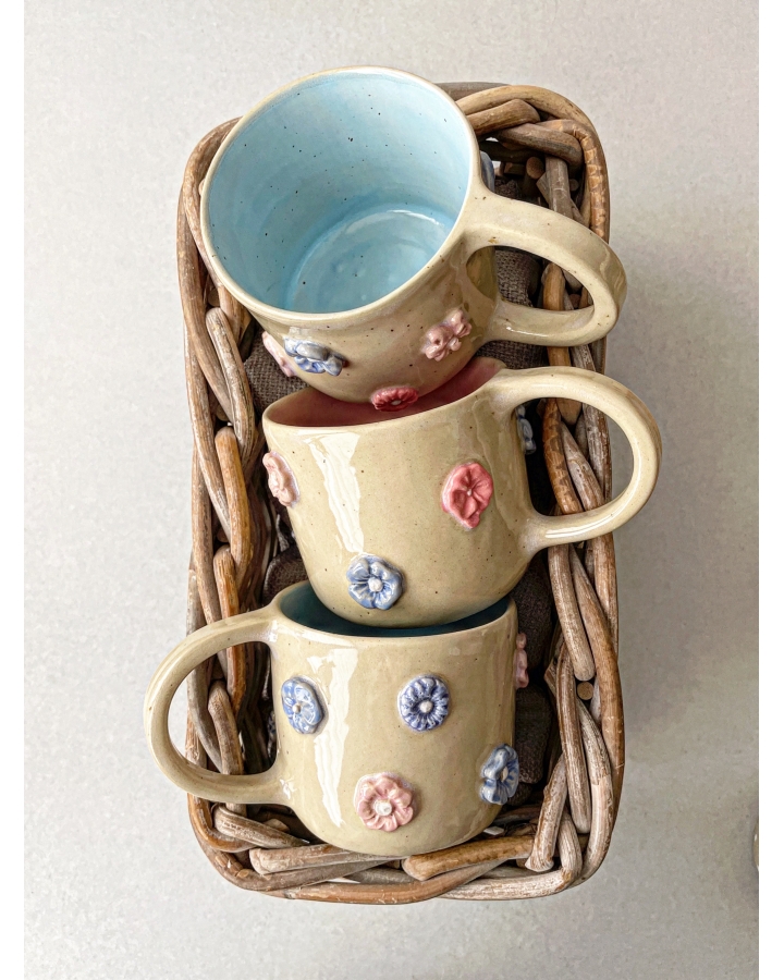 Kubek ceramiczny KWIATKI 330 ml