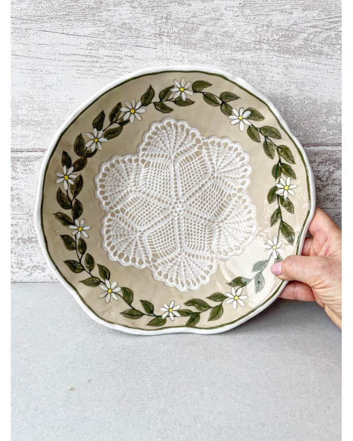 Miska ceramiczna KWIATKI