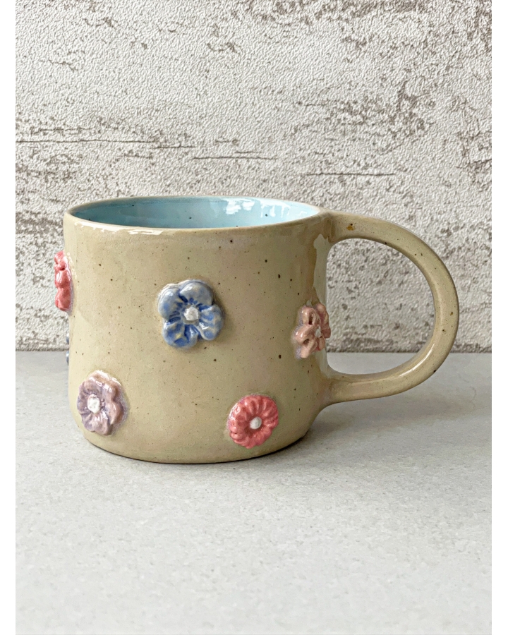 Kubek ceramiczny KWIATKI 330 ml