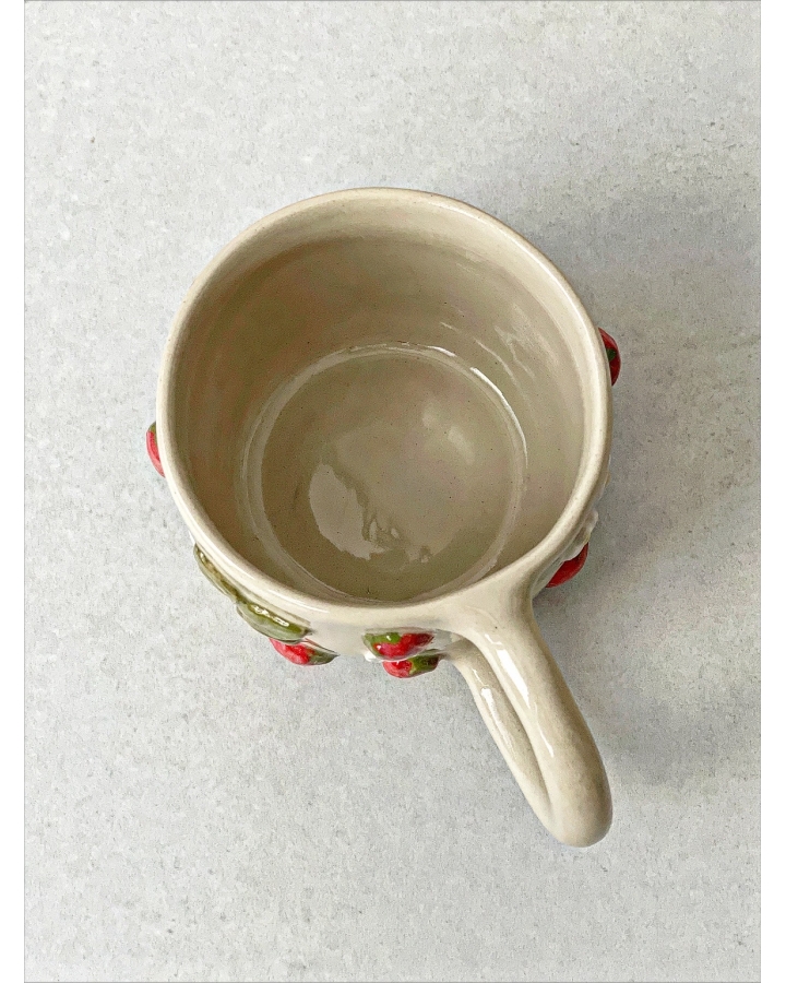 Kubek ceramiczny POZIOMKI II 360 ml