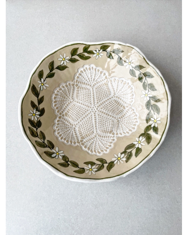 Miska ceramiczna KWIATKI