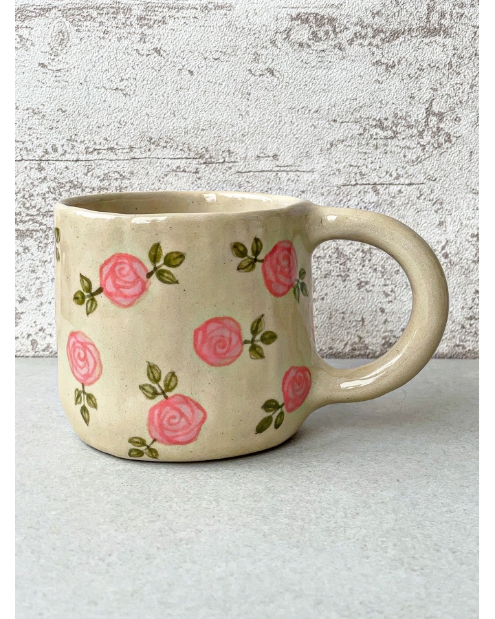 Kubek ceramiczny RÓŻE 350 ml
