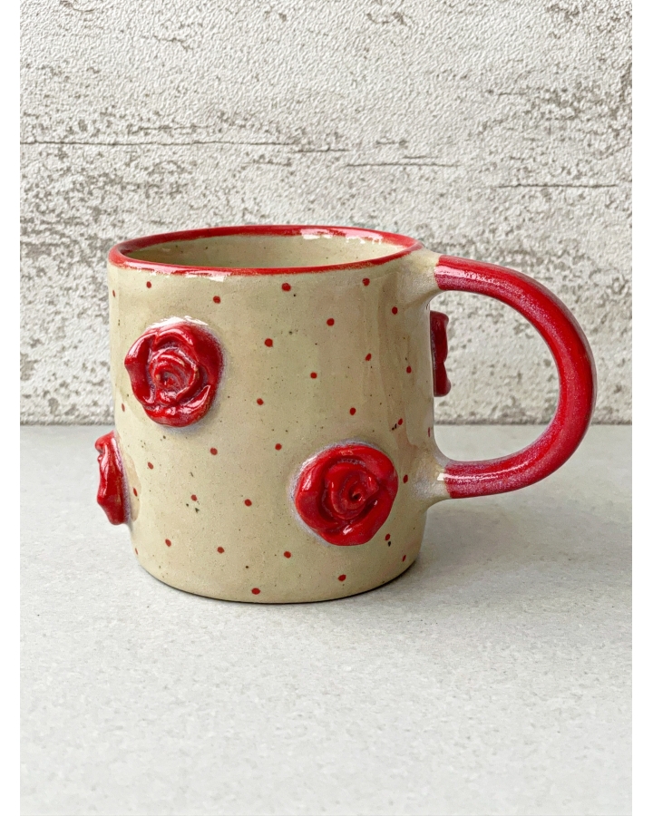 Kubek ceramiczny RÓŻE 220 ml