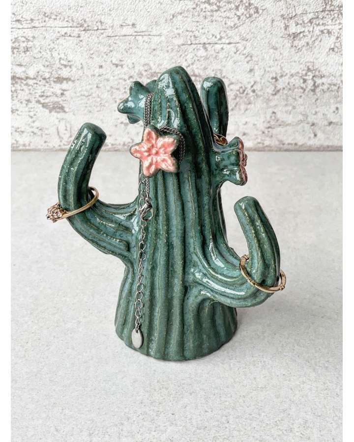 Ceramiczny KAKTUS na biżuterię
