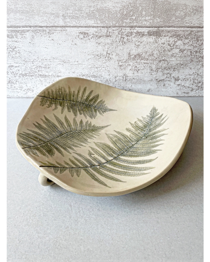Patera/miska ceramiczna PAPROTKA